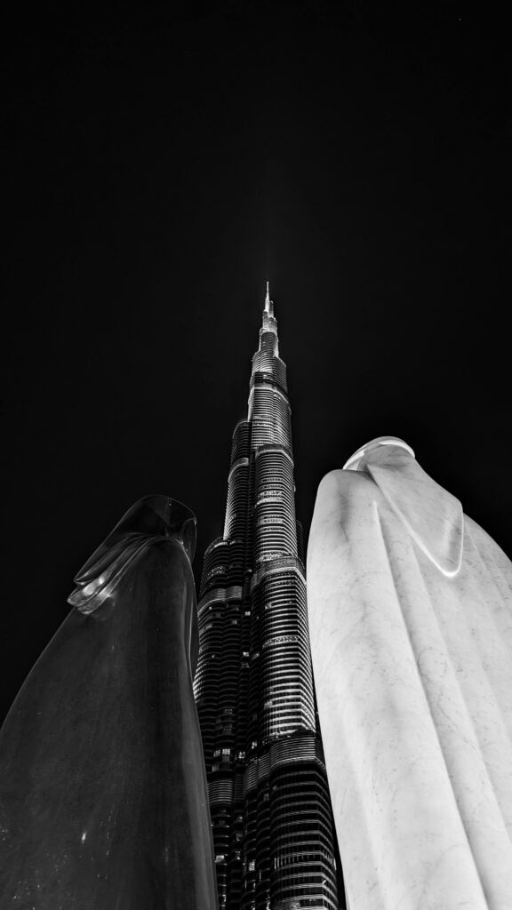 Low-angle view of Burj Khalifa symbolizing Arabian Business influence across UAE and GCC markets.