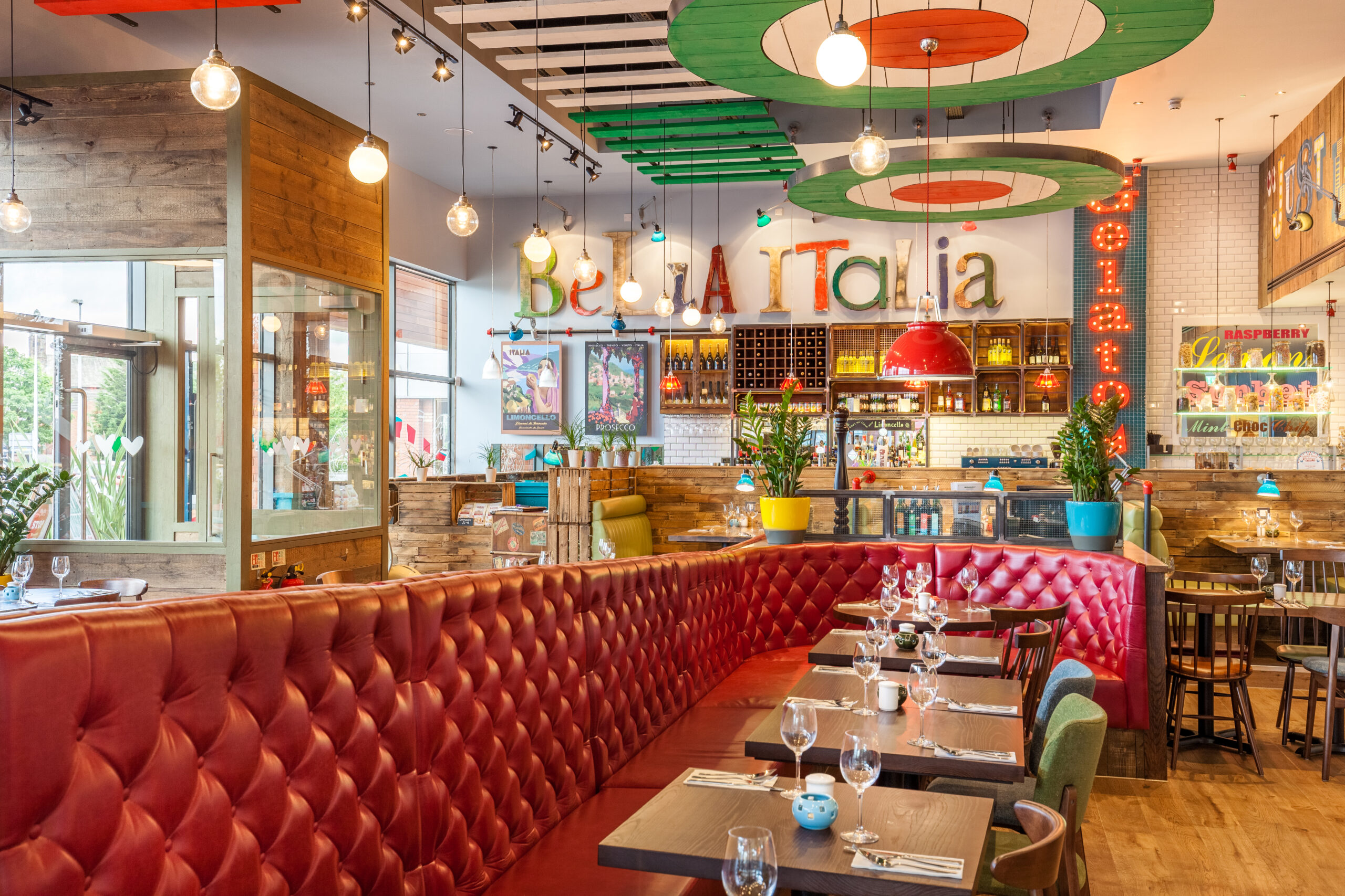 Stylish restaurant interior showcasing hospitality design and dining environment