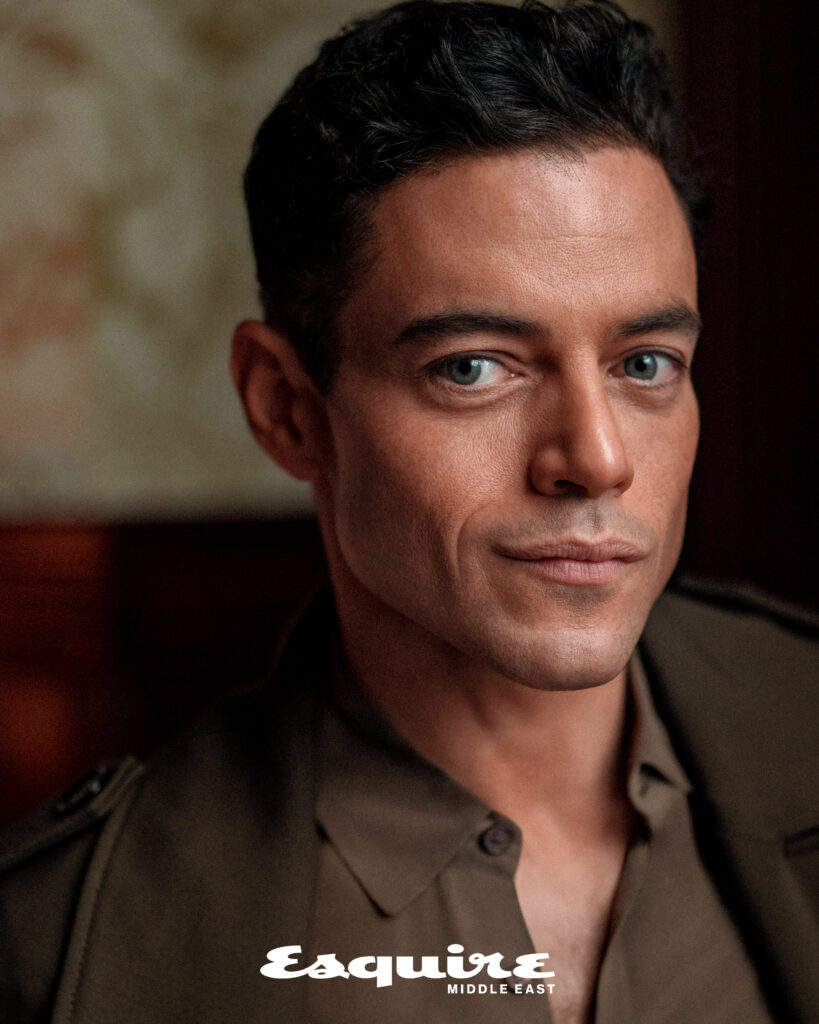 Close-up portrait of a male celebrity in a tailored outfit representing Esquire Middle East men’s fashion and grooming.