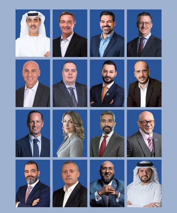 Portrait grid of facilities management executives and industry leaders representing Facilities Management Middle East professional network.