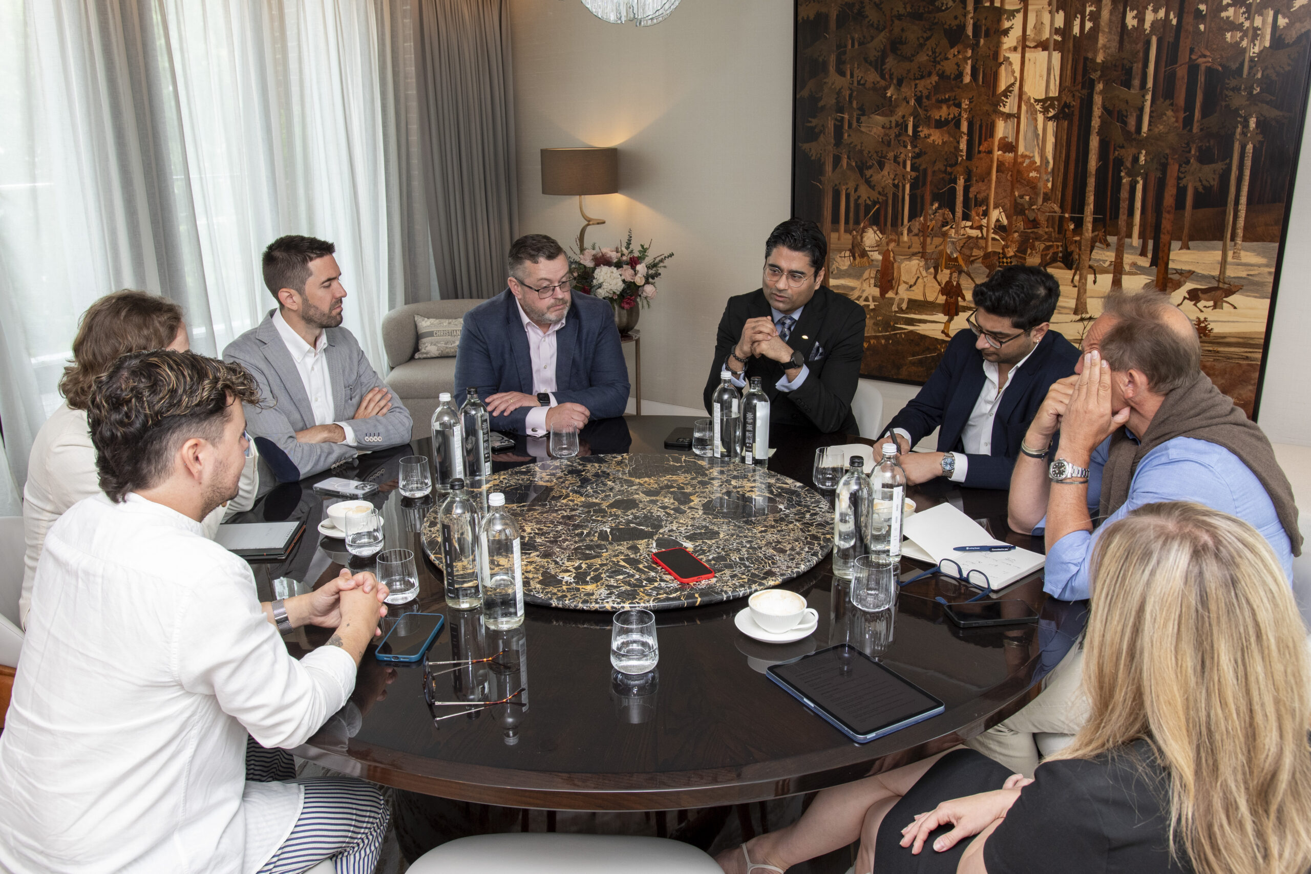 Hospitality leaders participating in Boutique Hotelier video roundtable discussion.